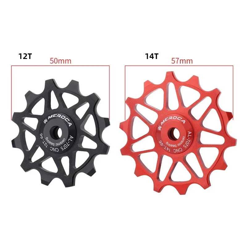 MEROCA Aluminum Alloy Pulley with Sealed Ceramic Bearing