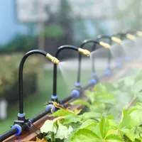 360-degree Atomization Sprinklers 6/8/12mm Adjustable Bending Misting Nozzles Humidify Watering Sprayer Automatic Irrigation 3