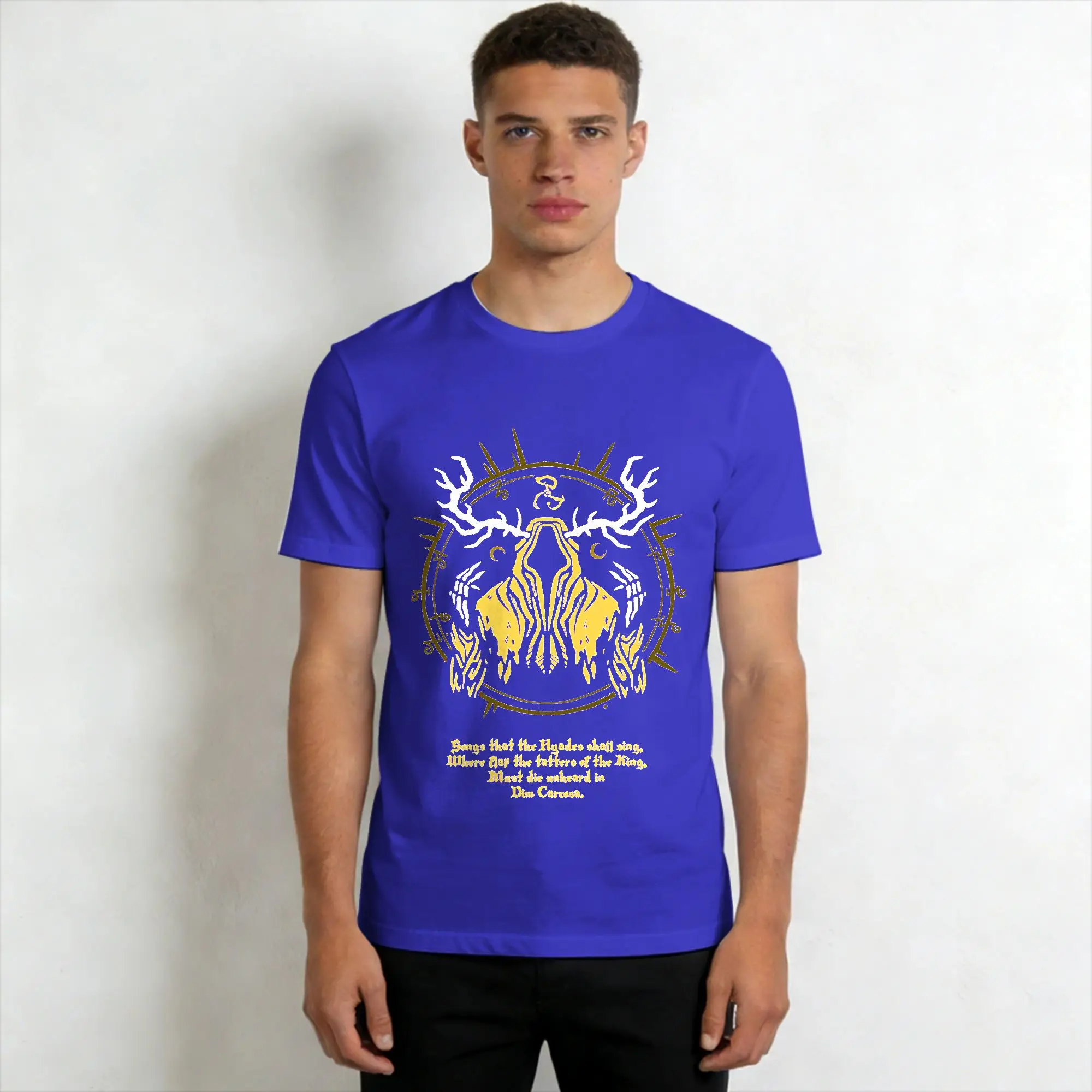 Vintage Hippie Print 100% Cotton Short Sleeve T-Shirt