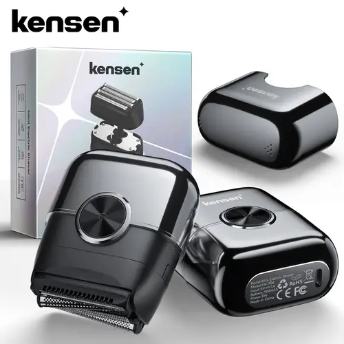 KENSEN S26 Electric Shaver for Men 4D Floating Blades Foil Shavers Waterproof 8000RPM Beard Trimmer Portable Mini Electric Razor