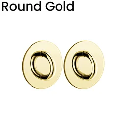 Enhanced Product Title:  
Heart - Shaped Metal Phone Ring Holder with Self - Adhesive Charm - 6Pcs (Round Gold)