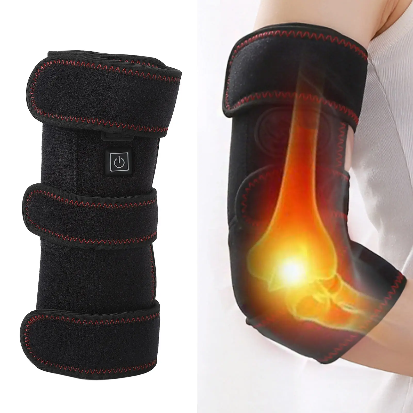 

Heated Elbow Wrap Portable Quick USB Electric Heating Therapy Arm Elbow Warm Pad Arthritis Joint Injury Pain Relief Arm Sleeve