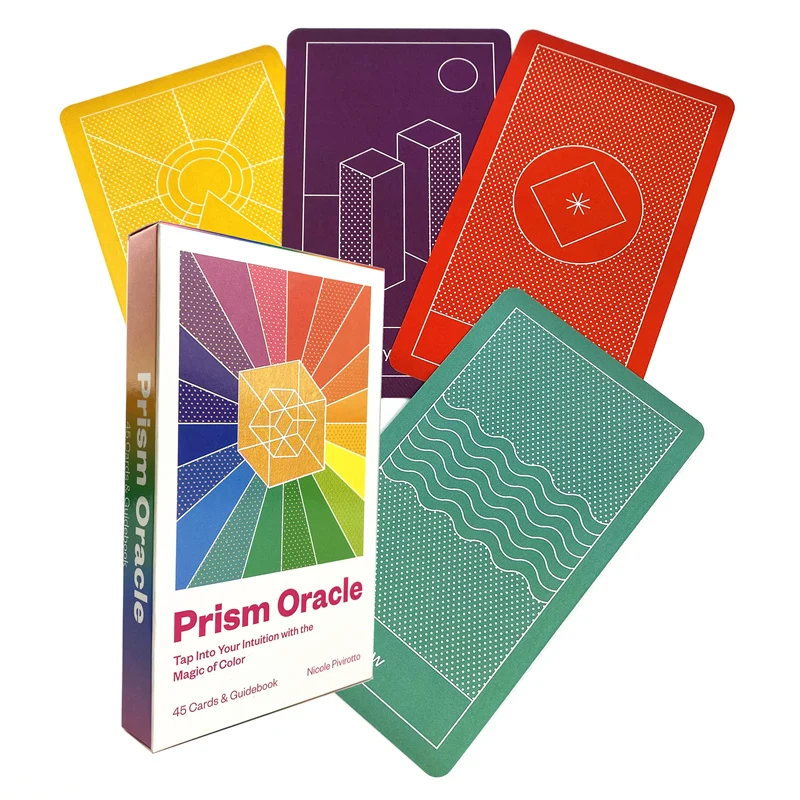 Prisms Oracle Card Fate Divination Family Party Paper Cards Game Tarot And A Variety Of Tarot Options PDF Guide the spacious tarot deck leisure party table game high quality fortune telling prophecy oracle cards with guide book