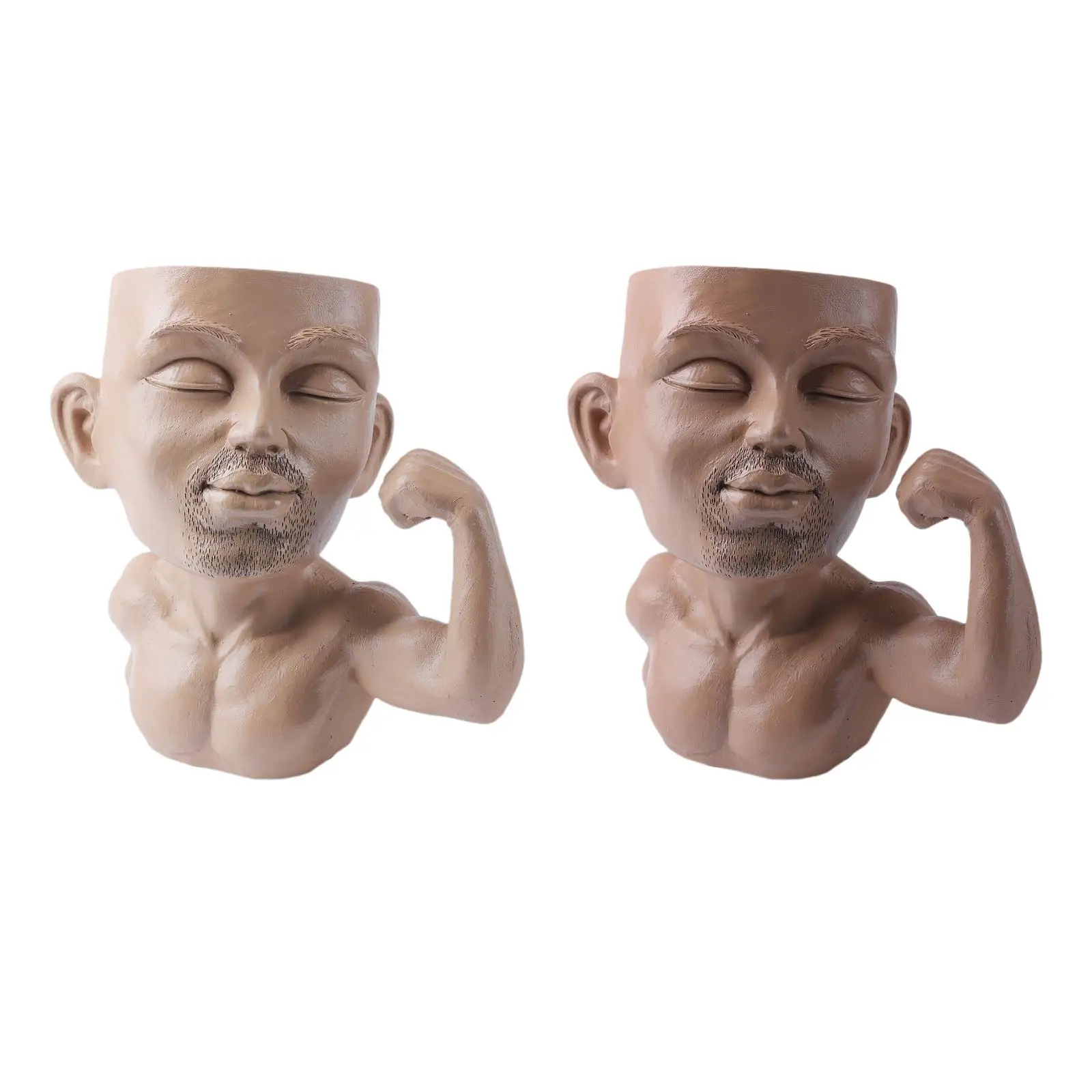 

Горшок для выращивания лица, креативные каминные горшки из смолы для домашнего камина