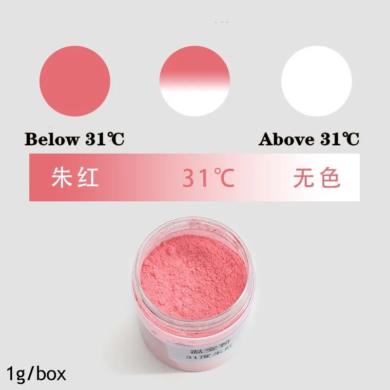 Nail Powder Nail Glitter Nail Pigment Nail Decoration Nail Decorations 12colors 31℃ Temperature Color Change Nail Powder Nail Glitter Powder Pigment Manicure Tips Decoration