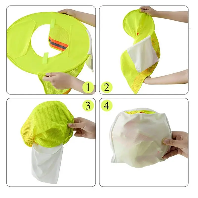 Neck Shield Wide Brim Hard Hat UV Protection Neck Protector To