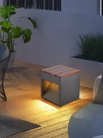 Courtyard Lawn Outdoor Waterproof Modern Minimalist Led Stainless Steel Villa Garden Stool Landscape Light 2
