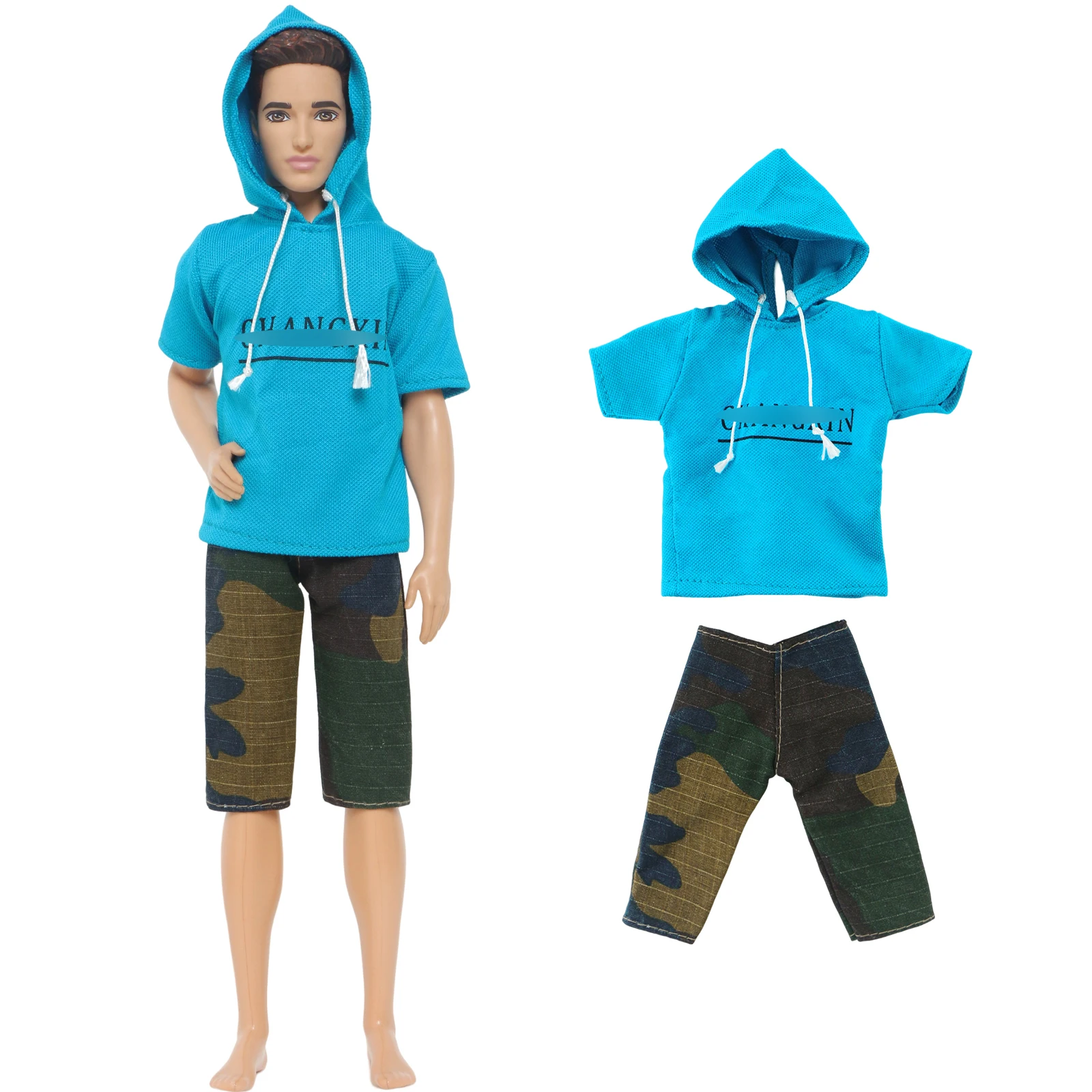 Mix Style Men's Outfit Prince Casual Daily Wear T-Shirt Trousers Jeans Suit Clothes for 30cm Boy Doll Accessories Kids Toy Gift