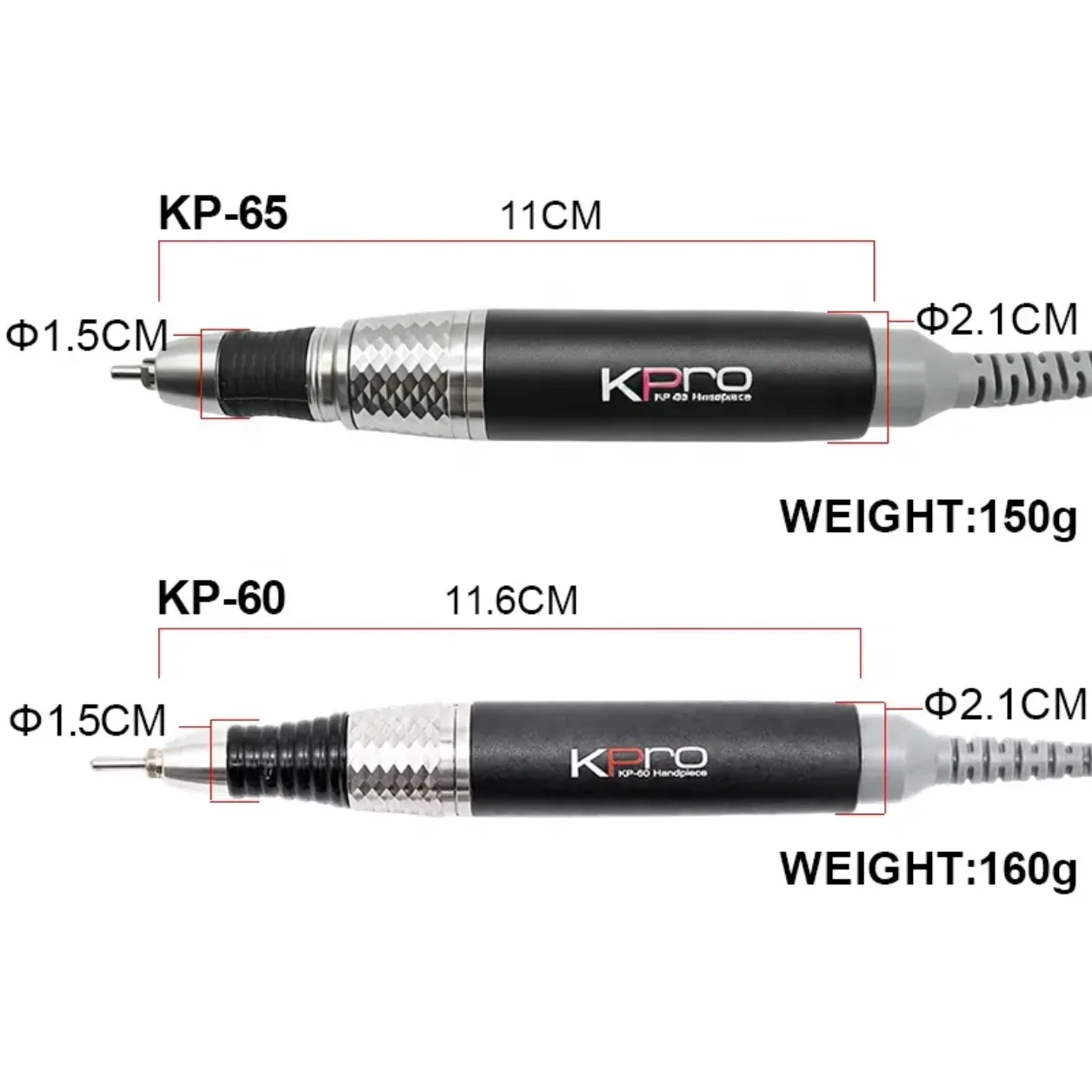 전동 네일 드릴 핸드피스 강력 KP60 미니 드릴 프로 KP65 속도 30000RPM 빠른 배송 미국산 토크 전문가용 E-파일