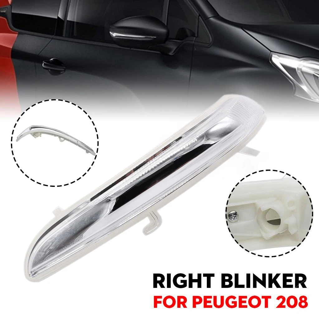 Car Door Wing Rearview Mirror Turn Signal Indicator Light Lens Cover