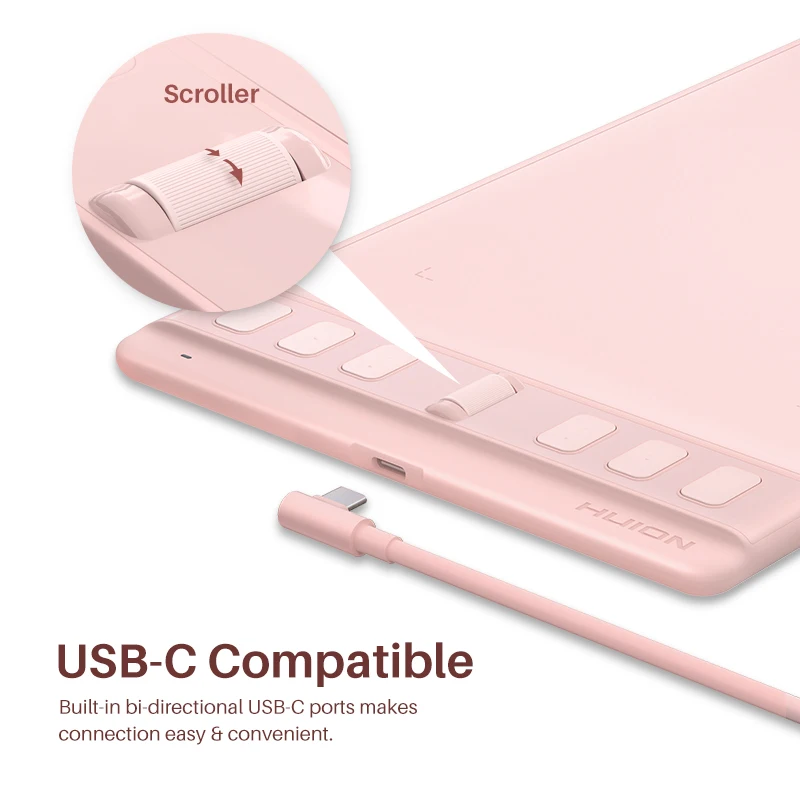 Mesa Digitalizadora Huion Inspiroy s Gráficos Comprimidos H641p Nova Caneta Tablet 6.3x3.9 Polegada Pentech 3.0 Bateria-livre Stylus Scroller Mais Teclas de Imprensa - Imagem 6