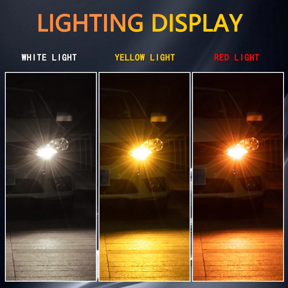 50개 1156 BA15S P21W BAU15S PY21W 7440 W21W P21/5W 1157 BAY15D 7443 3157 LED 전구 144SMD 캔버스 램프 후진 방향지시등