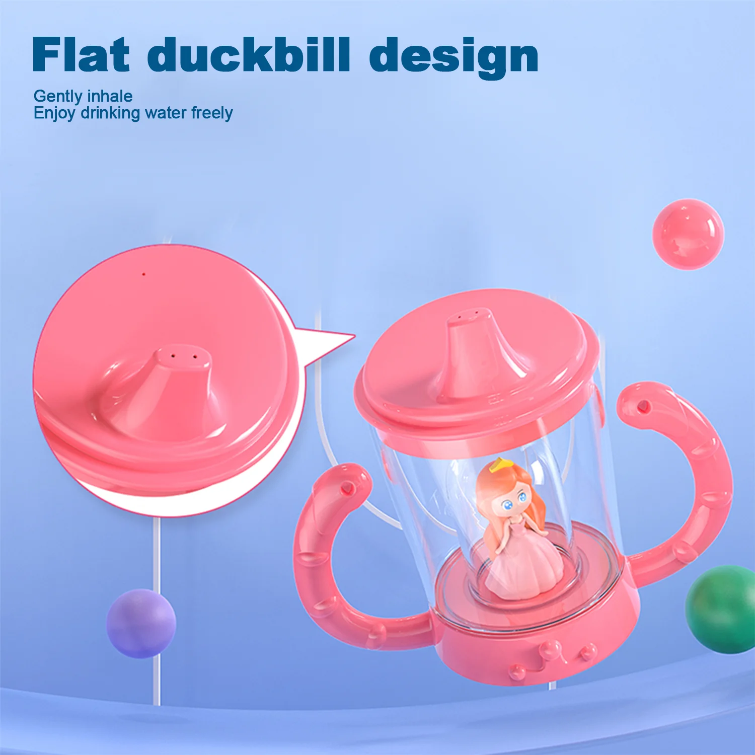 150ml baby duck mouth water cup milk bottle leak proof drop proof little princess unicorn water cup fun birthday gift water bottle milk bottle feeding bottle duckbill cup