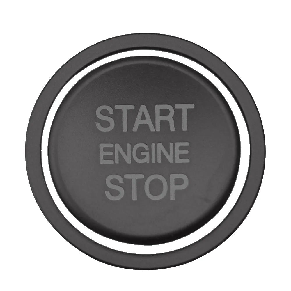 Car Engine Start Button Cover 2pcs Car Ignition Engine Push Start Stop Button Switch Cover Sticker for Volkswagen VW Golf 7 GTI R Jetta CC Troc Touran Arteon
