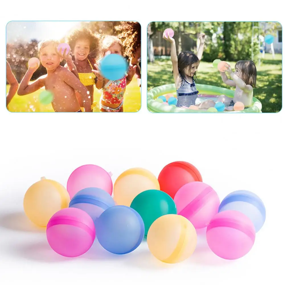 

5 Pcs Thick Kids Splash Balls Self Sealing Water Playing Splash Balls Funny Swimming Pool Toys Splash Balls Beach Toy