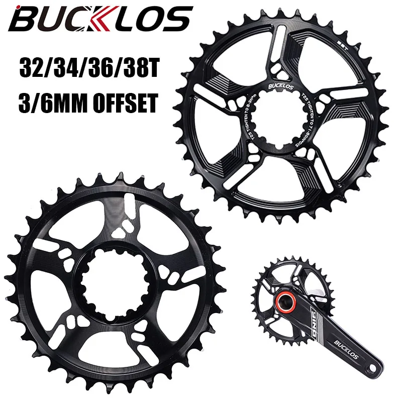 

BUCKLOS 3mm 6mm offset GXP chainring 8/9/10/11S MTB chainwheel 32T 34T 36T 38T Fit SRAM GXP XX1 X9 XO X01 NX XX GX