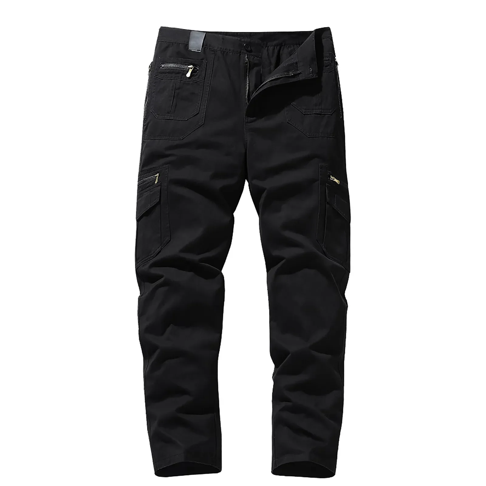 TACVASEN IX9 City Cargohose Herren Arbeitshose mit mehreren Taschen, Baumwolle, Stretch, Freizeithose, Outdoor-Training, Wanderhose, männlich – Detail 3