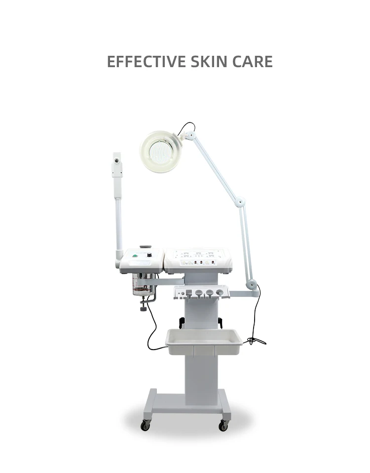 Upgrade your clinic with this 11-in-1 multifunction facial machine featuring ultrasound, galvanic, high frequency, vacuum suction, ozone therapy, and skin analysis tools. Designed for deep cleansing, anti-aging, and professional skin rejuvenation treatments. 11-in-1 Professional Multifunction Facial Machine For Estheticians