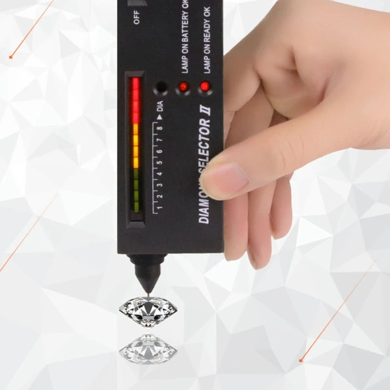 Diamond Tester Pen, High Accuracy Diamond Tester Professional Diamond  Tester Pen Jeweler Tool for Novice and Expert - Diamond Selector II 9V  Battery