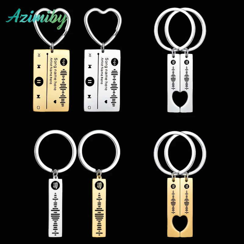 Azimiby Custom Code Keychain Favorite Song Customized Song Name Singer Spotify Code Music Boyfriend Girlfriend Gifts Music Lover beauty aitana crossbody sling backpack men custom music singer shoulder chest bag for traveling daypack