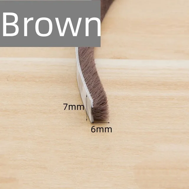 Self-Adhesive Door and Window Insulation Brush Strip - Soundproof and Windproof Sealant