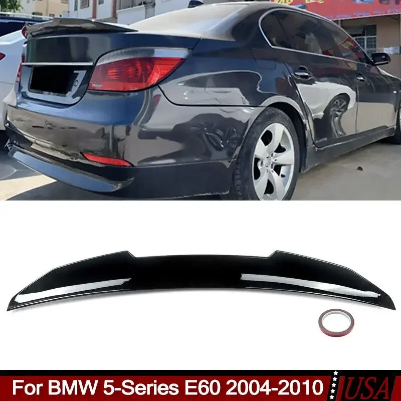 Per Bmw E60 528I 535I 2004-2010 Gloss Black Duckbill Psm Style Trunk Spoiler Lip