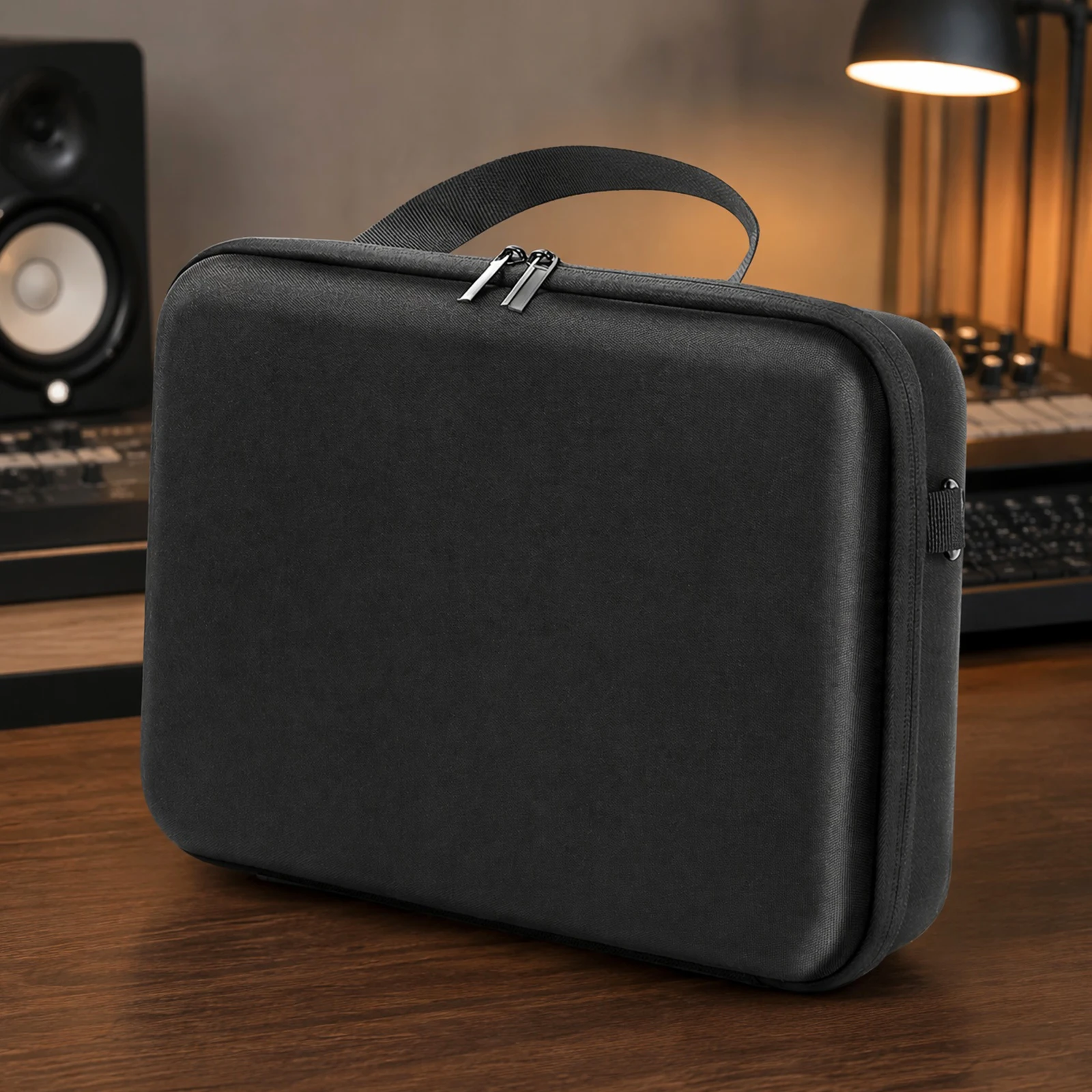 Deluxe Waterproof EVA Storage Case for Samplers - Travel-Friendly with Shoulder Strap & Handle