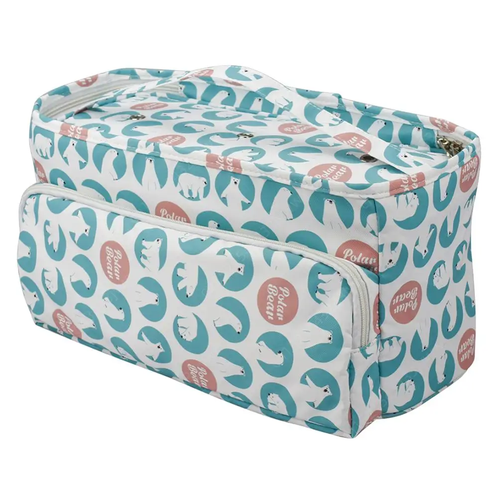 Portable Knitting Storage Bag Oxford Cloth Crochet Hooks Needles Organizer DIY Sewing Tools Supplies Needlework Tote Bags