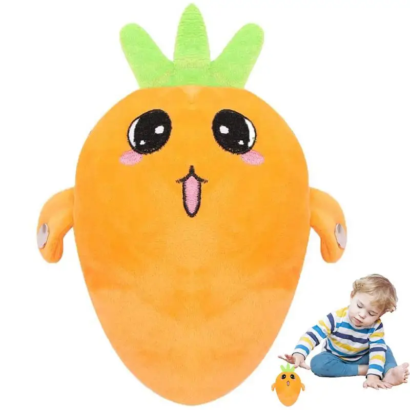 

Fun Singing Plush Fruit Induction Beat Piano Toy Electronic Plush Toys Lighten Battery Early Education Funny Musical Gift