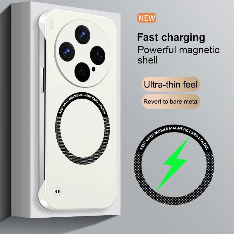Sleek Magnetic Wireless Charging Luxury Phone Case