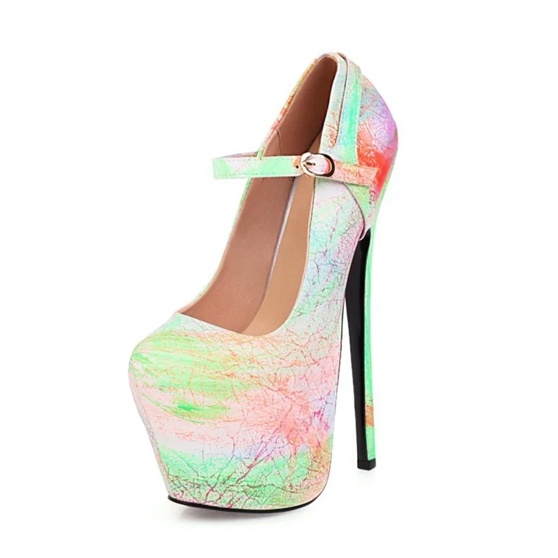 

Ladies Platform Sexy Fashion Microfiber High Heels 15cm Women Shoes Pumps Party Wedding Shoes Woman Shoe plus size 33-50 YM-301