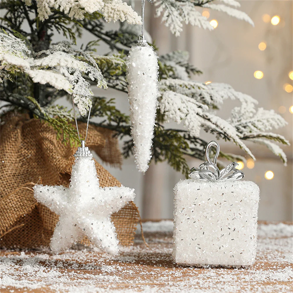

Christmas Pendants Gift Christmas Foam Pendant Christmas Holiday Decorations Festive Party Supplies Star Gift Box Pendant