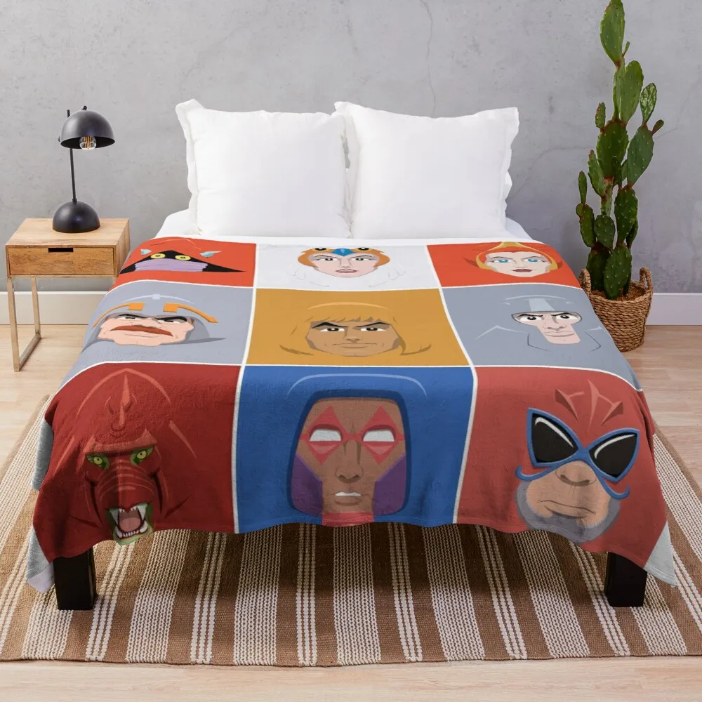 

Masters of the Universe - Heroes Throw Blanket Throw And Blanket From Fluff King Flannel Blanket Decorative Bed Blankets