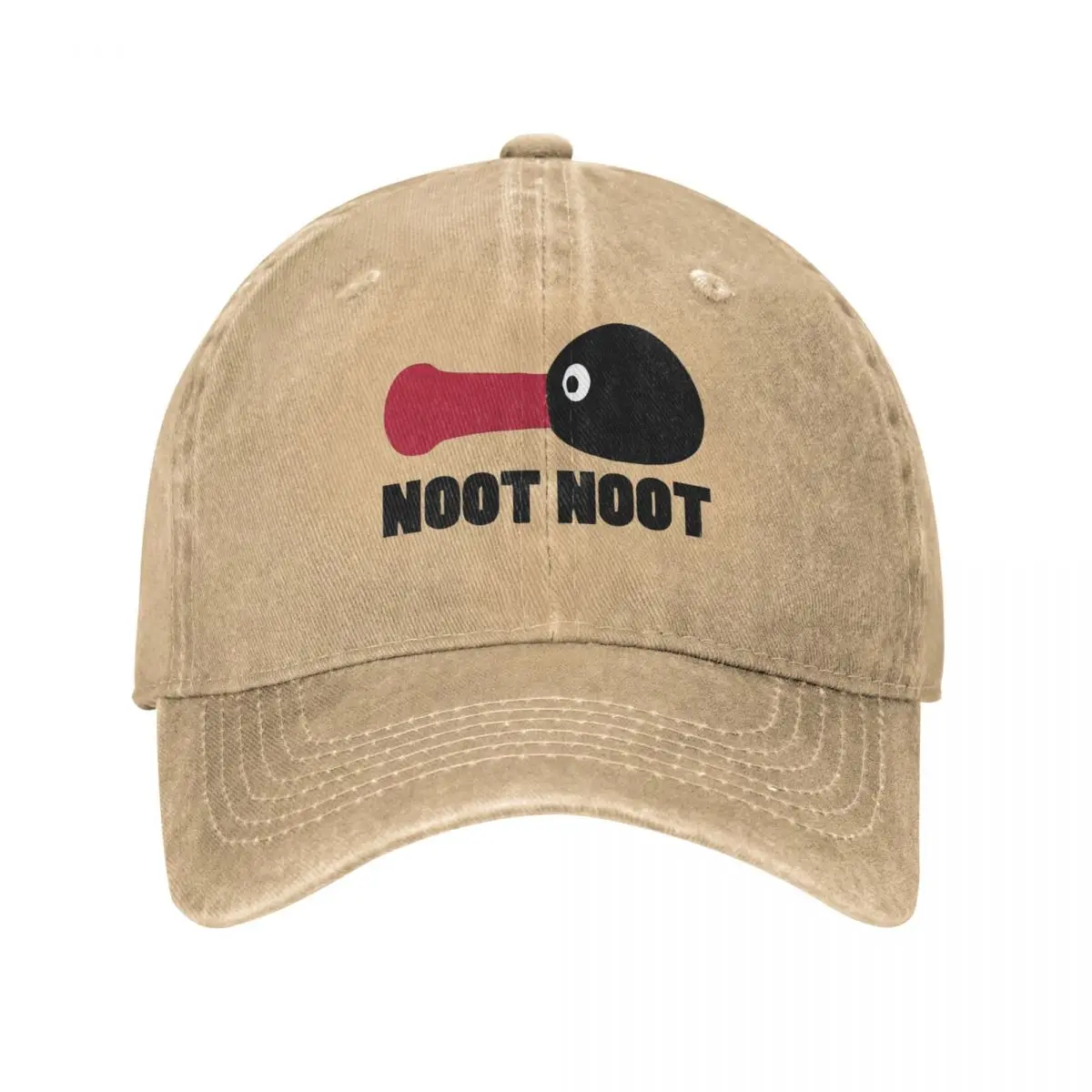 Фото Бейсболка Noot, винтажная Потертая джинсовая кепка Pingu Pinga в виде пингвина, солнцезащитная Кепка для мужчин и женщин, для бега на открытом воздухе, для игры в гольф, Подарочная Кепка №2