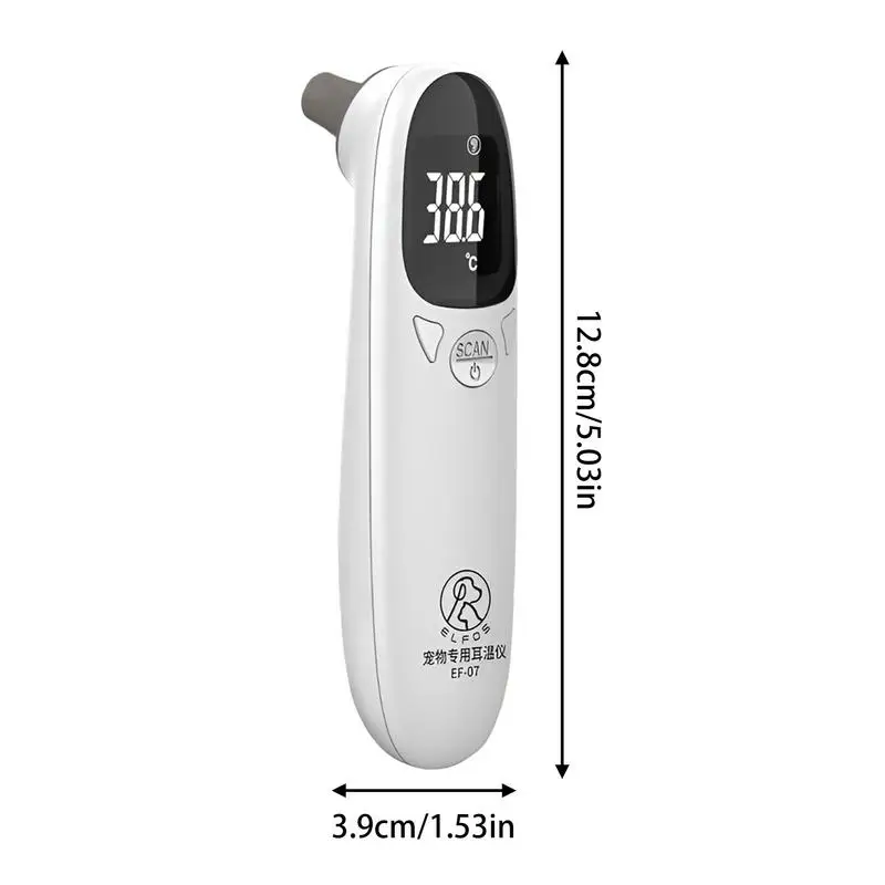 Animal Thermometers Cats Dog Tech Supplies Puppy Thermometers Fever Detection Device Pet Supplies High-Precision Clear LED