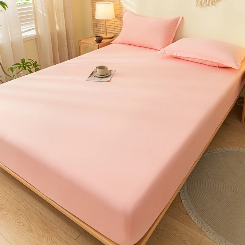Luxurious Soft Cotton Fitted Bed Sheet with Elastic Band - Premium Mattress Cover