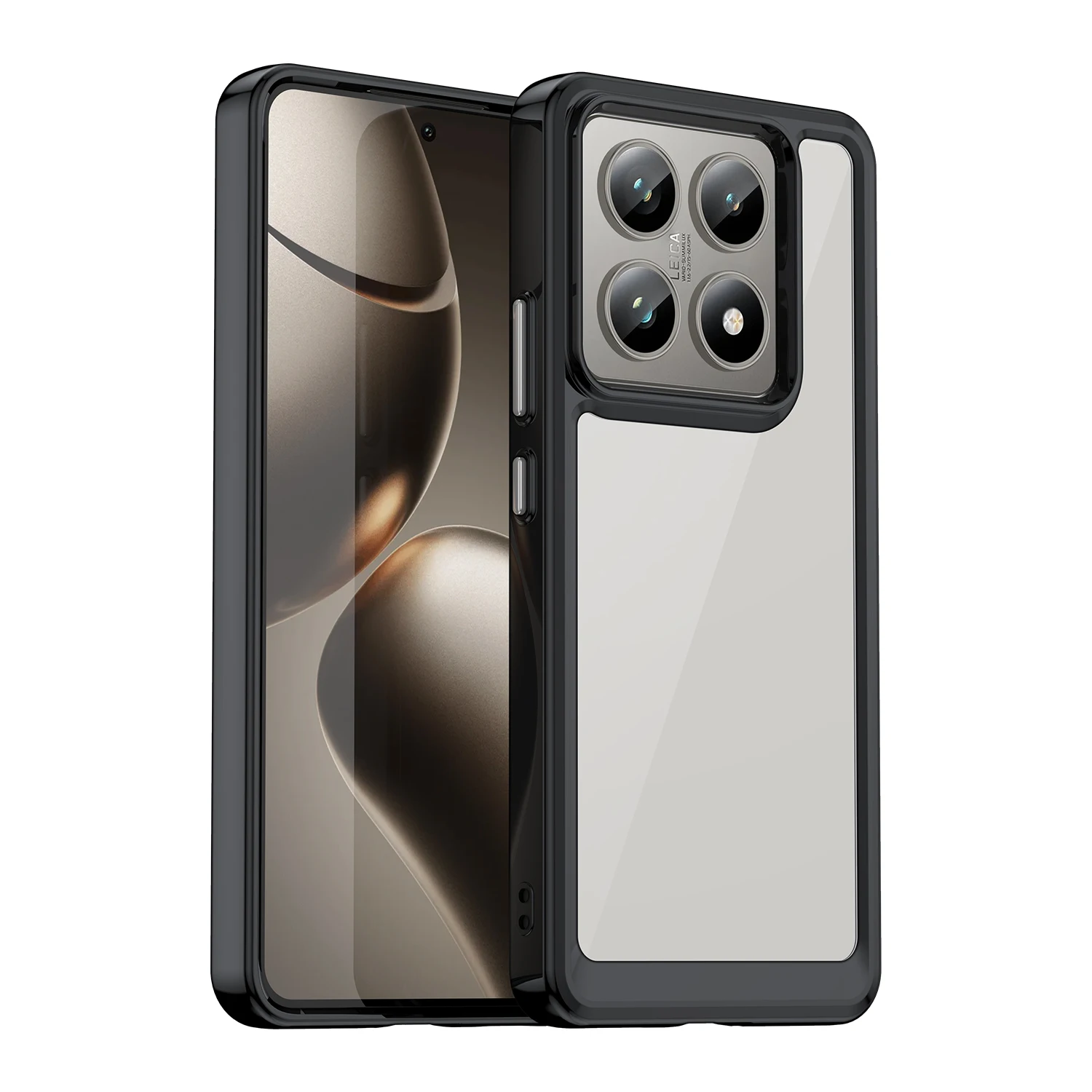 Hard Translucent Soft Frame Protective Phone Bumper Case Cover