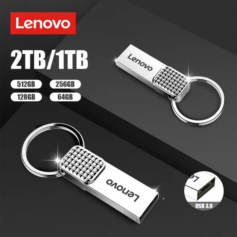 Lenovo 2Tb Usb Flash Drive 1Tb Pen Drive Impermeabile Usb 3.0 Flash Drive Ad Alta Velocità 512/256/128Gb Pen Drive Per Telefono/Laptop/Pc