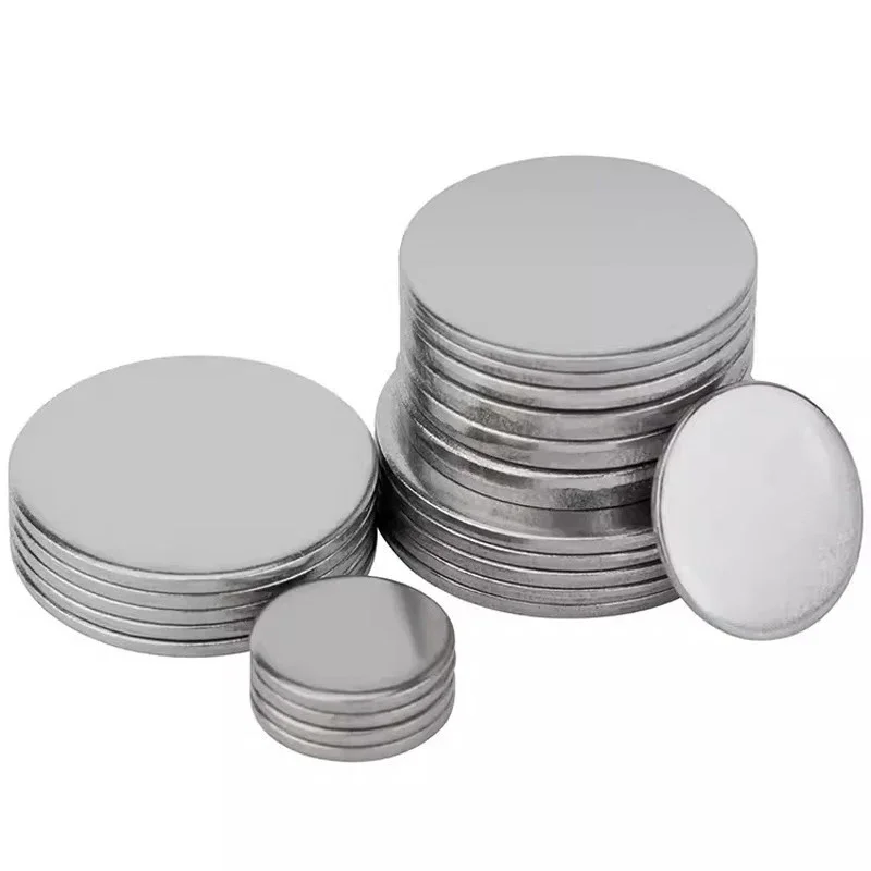 0.5-3mm 304 Stainless Steel Circular Plate Disc Sheet 50/80/100/120/150/180/200/250/300mm Diameter