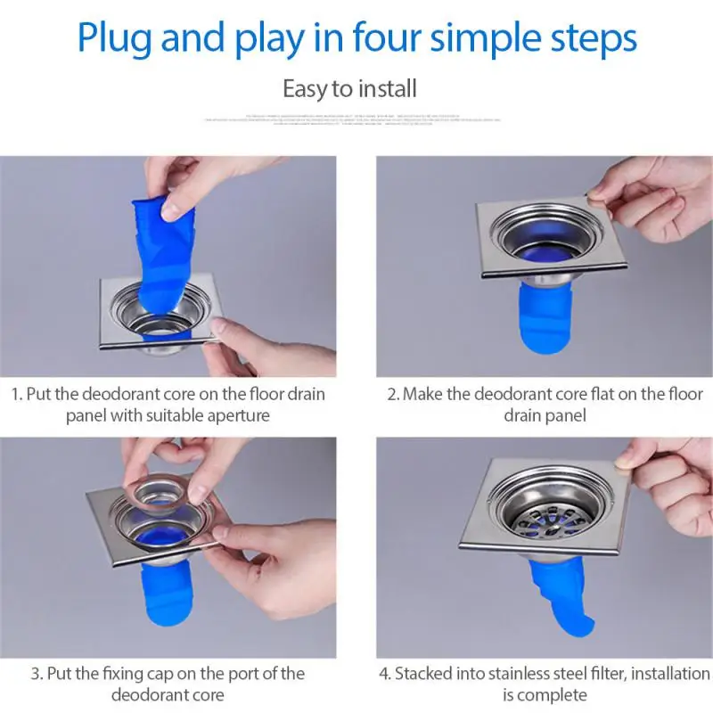 5/3/2/1PCS Silicone Floor Drain Deodorant Core Pipe Anti Odor Insect Control Sewer Bathroom Washing Machine Anti-backflow Sealer