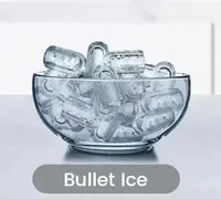 COWSAR Bullet Ice Maker Countertop with Self-Cleaning, 26.5lbs/24Hrs, 6 Mins/9 Pcs Bullet Ice, Portable Ice Maker 2
