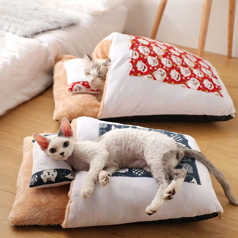 Pet Cats Sleeping Bag Snuggle Sack Pet Bed Sofa Pet Nest Cat