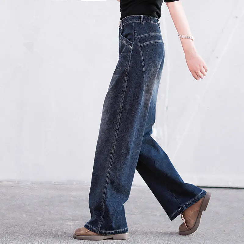 Blue-Jeans-Women-s-2023-Spring-And-Autumn-New-High-Waist-Straight-Tube ...