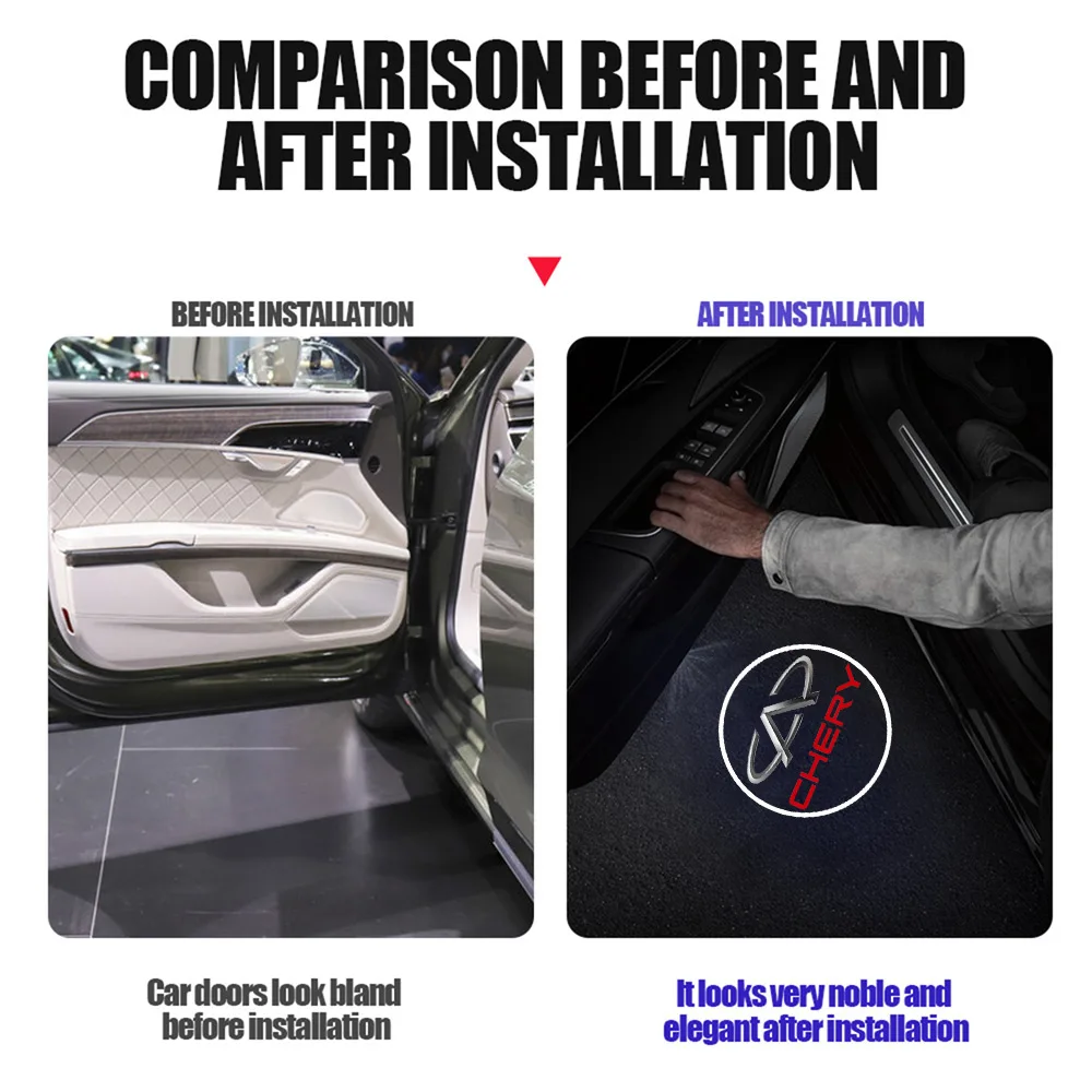 Car Door Emblem Light Welcome Lamp Wireless Laser Projector Auto Decoration For Kia sportage rio ceed 2022 picanto niro sorento