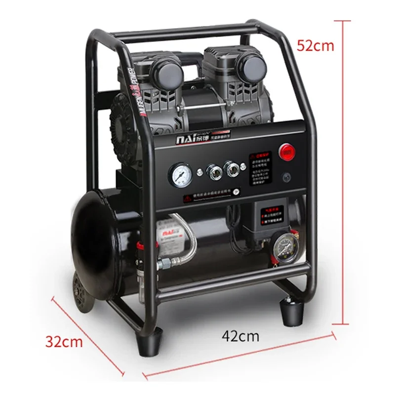 

Air pump air compressor Small silent industrial grade r Oil-free for woodworking painting Mini air