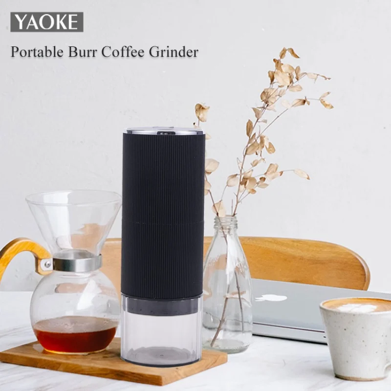 Electric Grinder USB Rechargeable Coffee Mill Portable Bean Mill Wall Breaker Automatic Grinder Adjustable Coarse and Fine Pulve