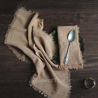Large Napkins Cotton Gauze 41cm Napkin Muslin Tea Towels Dinner Retro Cheesecloth Wedding Party Rustic Table Decoration 16inch 1