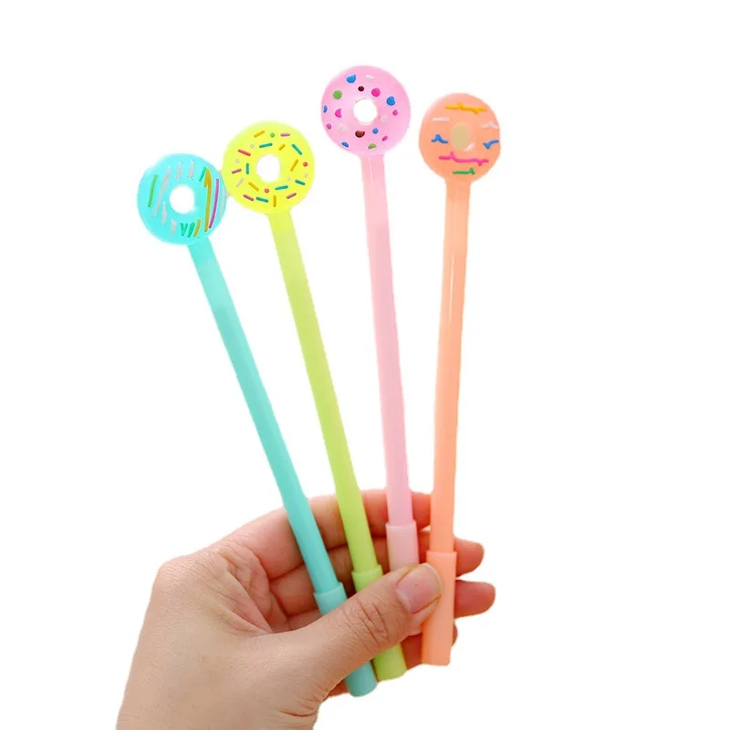 

20 шт. гелевые ручки-пончики, школьные и офисные принадлежности, гелевые ручки, конфеты, пончики, милые Канцтовары