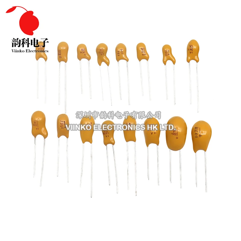 5pcs DIP Tantalum Capacitor 10V 16V 20V 25V 35V 50V 0.1UF 0.22UF 0.33UF 0.47UF 1UF 2.2UF 4.7UF 10UF 15UF 22UF 47UF 100UF 220UF tantalum capacitor