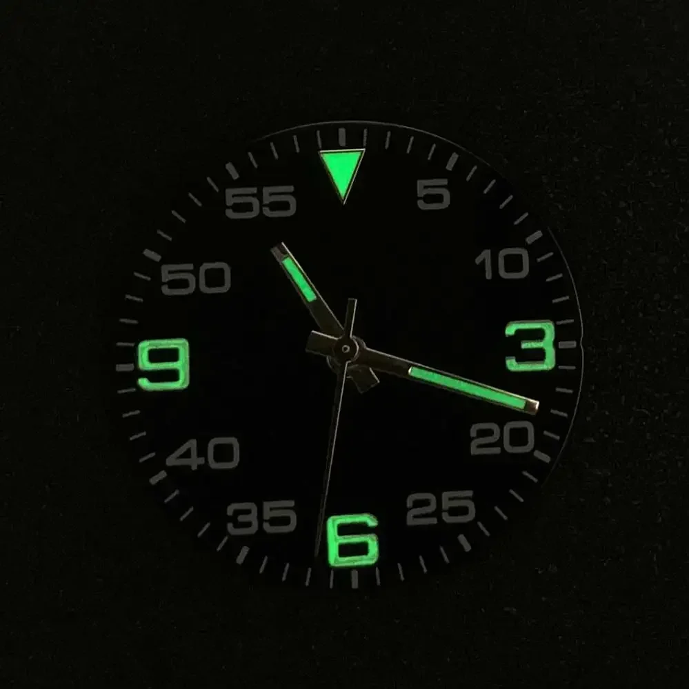 Watch Dial Set Green Luminous Watch Accessories Faces+hands for 8215/ 8200/ 8205/ 821A/ 2813 Movement 29mm